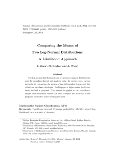 Journal of Statistical and Econometric Methods, vol.3, no.1, 2014, 137-152