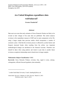 Are United Kingdom expenditure data well-behaved? Abstract