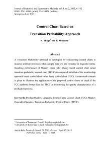 Control Chart Based on Transition Probability Approach Abstract