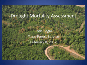 Drought Mortality Assessment Chris Edgar Texas Forest Service February 8, 2012
