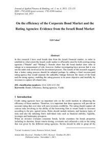 Journal of Applied Finance &amp; Banking, vol. 3, no. 6,... ISSN: 1792-6580 (print version), 1792-6599 (online)