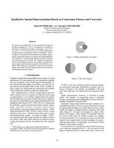 Qualitative Spatial Representation Based on Connection Pattern and Convexity Shou KUMOKAWA ∗