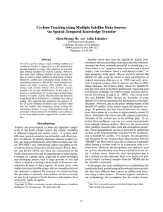 Cyclone Tracking using Multiple Satellite Data Sources via Spatial-Temporal Knowledge Transfer