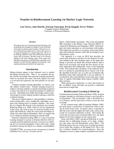 Transfer in Reinforcement Learning via Markov Logic Networks