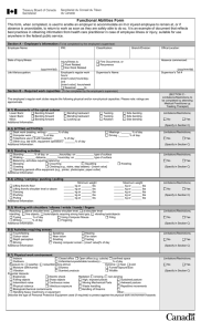 Functional Abilities Form