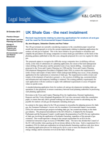 UK Shale Gas - the next instalment
