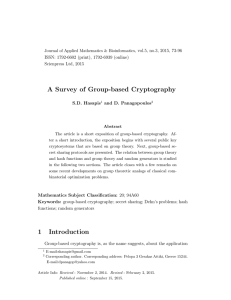 A Survey of Group-based Cryptography