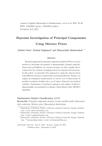 Bayesian Investigation of Principal Components Using Mixture Priors