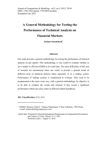 A General Methodology for Testing the Performance of Technical Analysis on