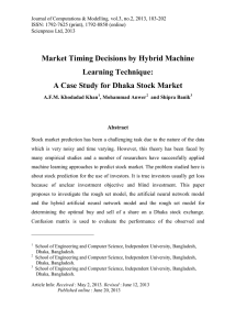 Market Timing Decisions by Hybrid Machine Learning Technique: