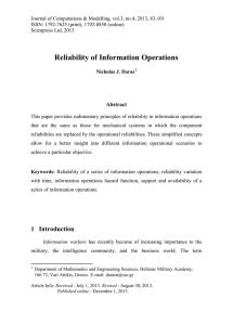 Reliability of Information Operations