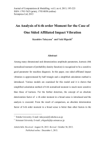 An Analysis of 6-th order Moment for the Case of Abstract