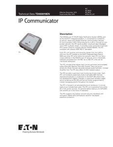 IP Communicator TD450019EN Description