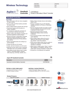 Wireless Technology Handheld Controller Handheld Controller