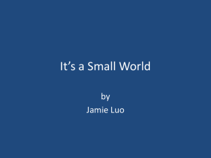 It’s a Small World by Jamie Luo