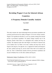 Revisiting Wagner’s Law for Selected African Countries: A Frequency Domain Causality Analysis