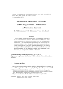 Inference on Difference of Means of two Log-Normal Distributions A Generalized Approach