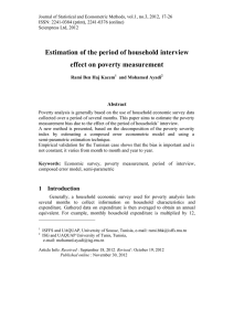 Estimation of the period of household interview effect on poverty measurement Abstract