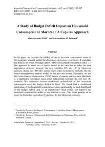 A Study of Budget Deficit Impact on Household Abstract