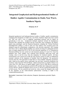 Journal of Earth Sciences and Geotechnical Engineering, vol. 5, no.4,... ISSN: 1792-9040 (print), 1792-9660 (online)