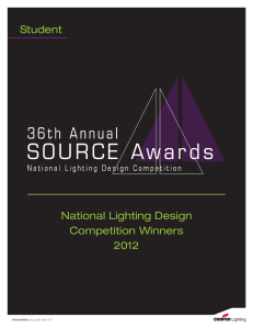 Student National Lighting Design Competition Winners 2012
