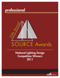 SOURCE Awards professional 35th Annual National Lighting Design