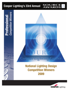 ofessional Pr National Lighting Design Competition Winners