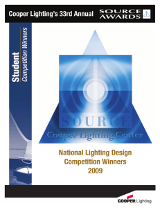 Student National Lighting Design Competition Winners 2009