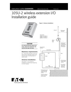 105U-2 wireless extension I/O installation guide IL032003EN