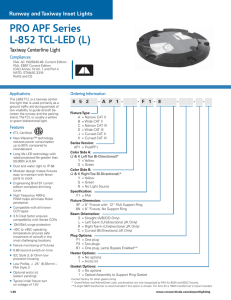 PRO APF Series L-852 TCL-LED (L) Runway and Taxiway Inset Lights