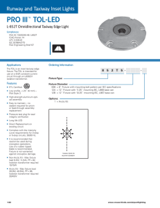 PRO III™ TOL-LED Runway and Taxiway Inset Lights