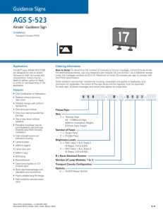 AGS S-523 Airside™ Guidance Sign