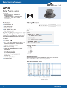 AV60 Solar Aviation Light Solar Lighting Products