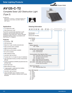 Solar Lighting Products Applications