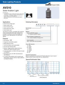 AV310 Solar Aviation Light Solar Lighting Products