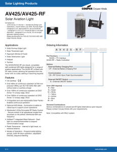 AV425/AV425-RF Solar Aviation Light Solar Lighting Products