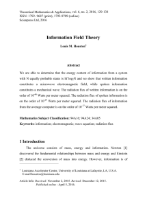 Information Field Theory Abstract