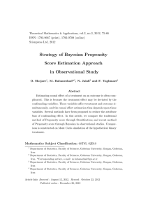 Strategy of Bayesian Propensity Score Estimation Approach in Observational Study