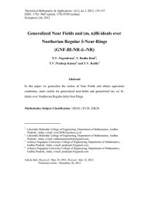 Generalized Near Fields and (m, n)Bi-ideals over Noetherian Regular (GNF-BI-NR-