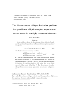 The discontinuous oblique derivative problem for quasilinear elliptic complex equations of
