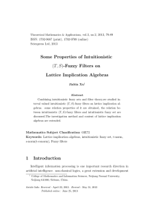 Some Properties of Intuitionistic T, S Lattice Implication Algebras