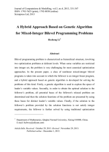 A Hybrid Approach Based on Genetic Algorithm Abstract