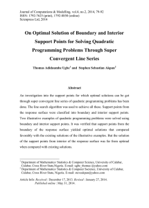 On Optimal Solution of Boundary and Interior Programming Problems Through Super