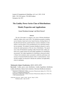 Journal of Computations &amp; Modelling, vol.5, no.3, 2015, 35-80