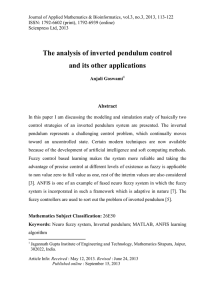 The analysis of inverted pendulum control and its other applications Abstract