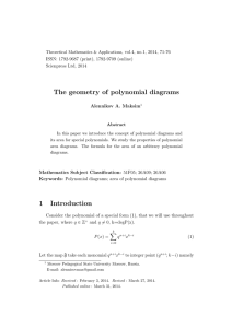 The geometry of polynomial diagrams