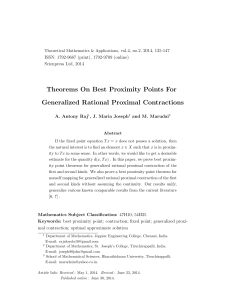 Theorems On Best Proximity Points For Generalized Rational Proximal Contractions