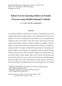 Robust Test for detecting Outliers in Periodic Abstract