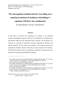 The sub-equation method and new travelling wave