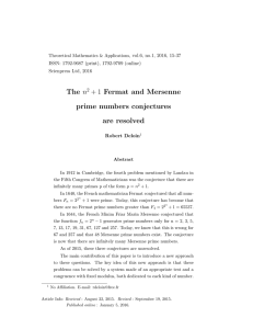 n + 1 Fermat and Mersenne prime numbers conjectures are resolved